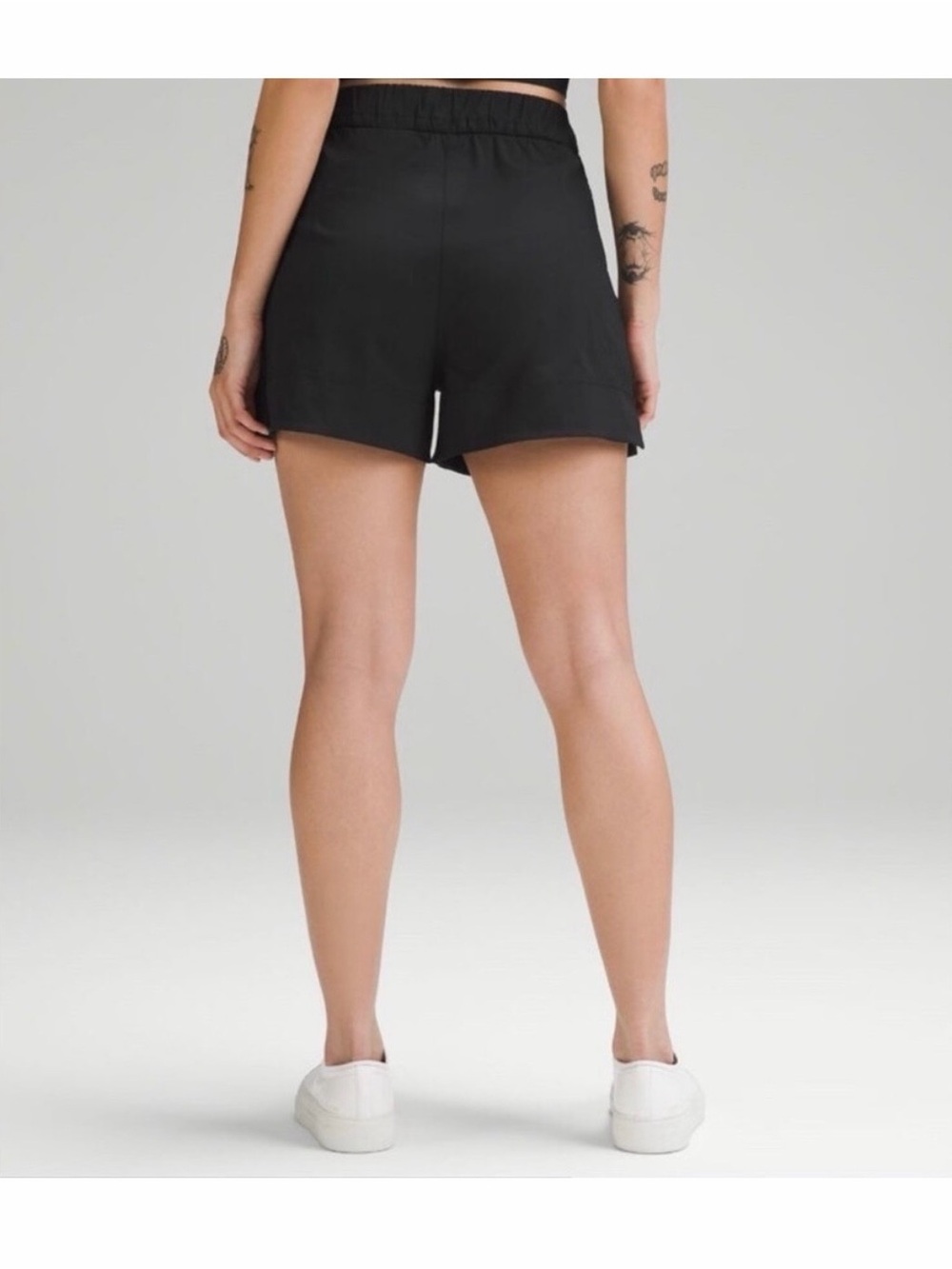 lululemon athletica Black Women's Athletic Shorts with Side Slits - Picture 2 of 5